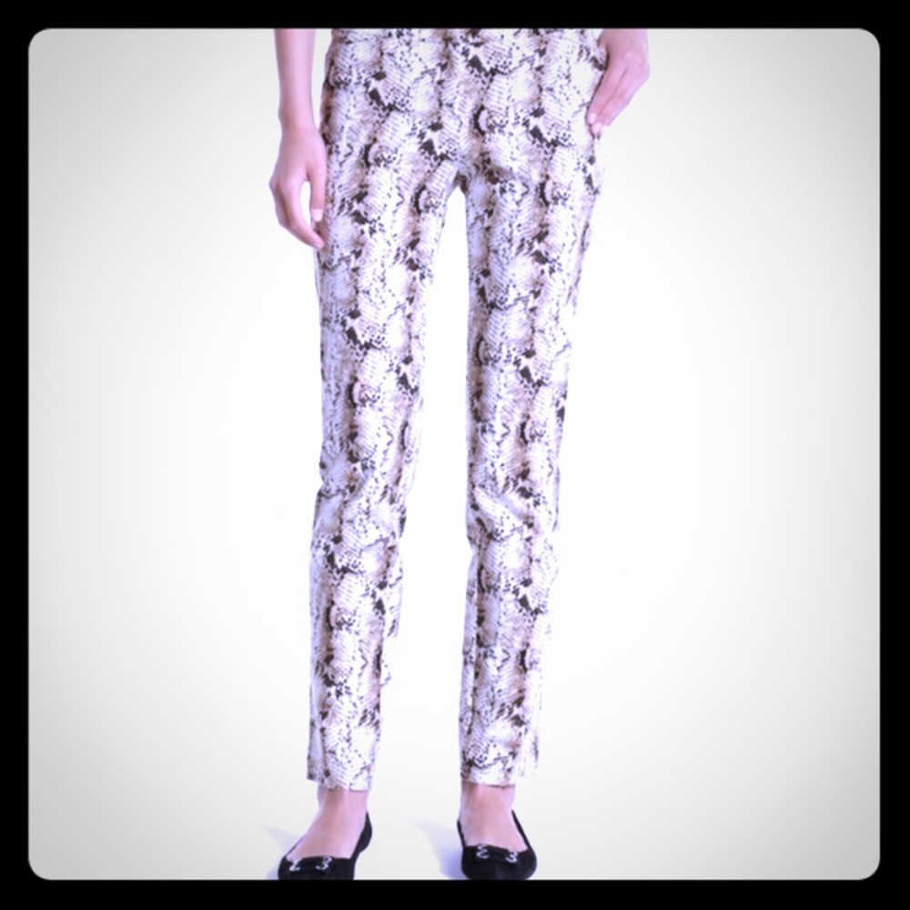 Snake print trousers.  Never worn!